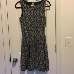 Speechless | black and silver party dress